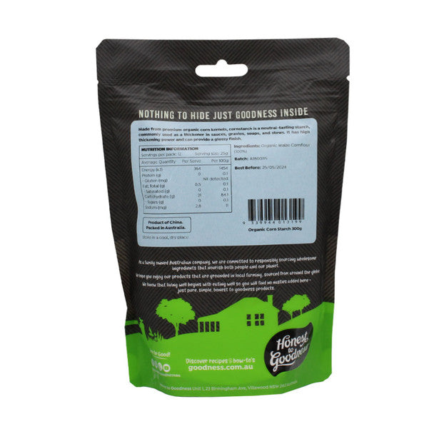 Honest to Goodness Organic Corn Starch 300g