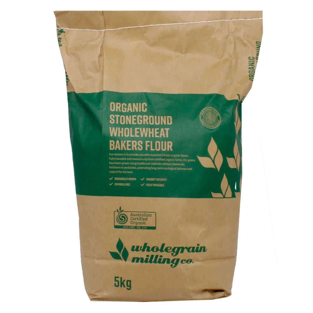 Organic Stoneground Wholewheat Bakers Flour 5kg