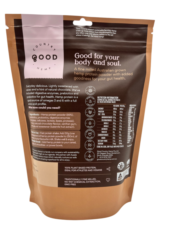 Good Country Hemp Protein Powder Chocolate 500g