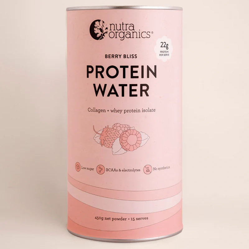 Nutra Organics Protein Water 450g - Berry Bliss