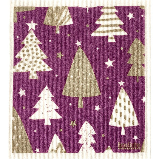 Retro Kitchen 100% Compostable Sponge Cloth Christmas Trees