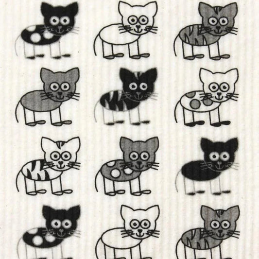 Retro Kitchen Sponge Cloth Cat