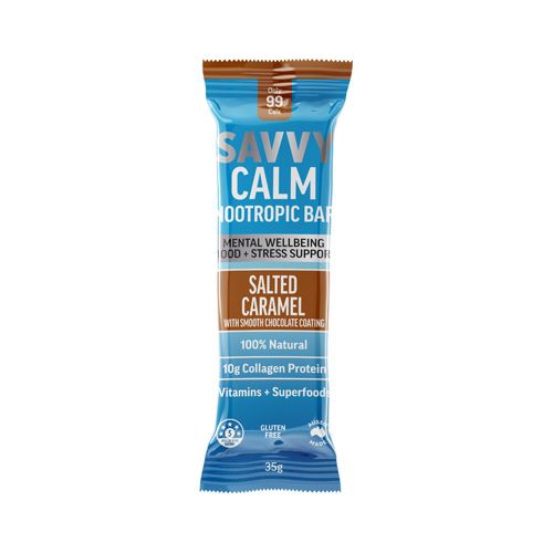 Savvy Calm Nootropic Bar - Salted Caramel 35g