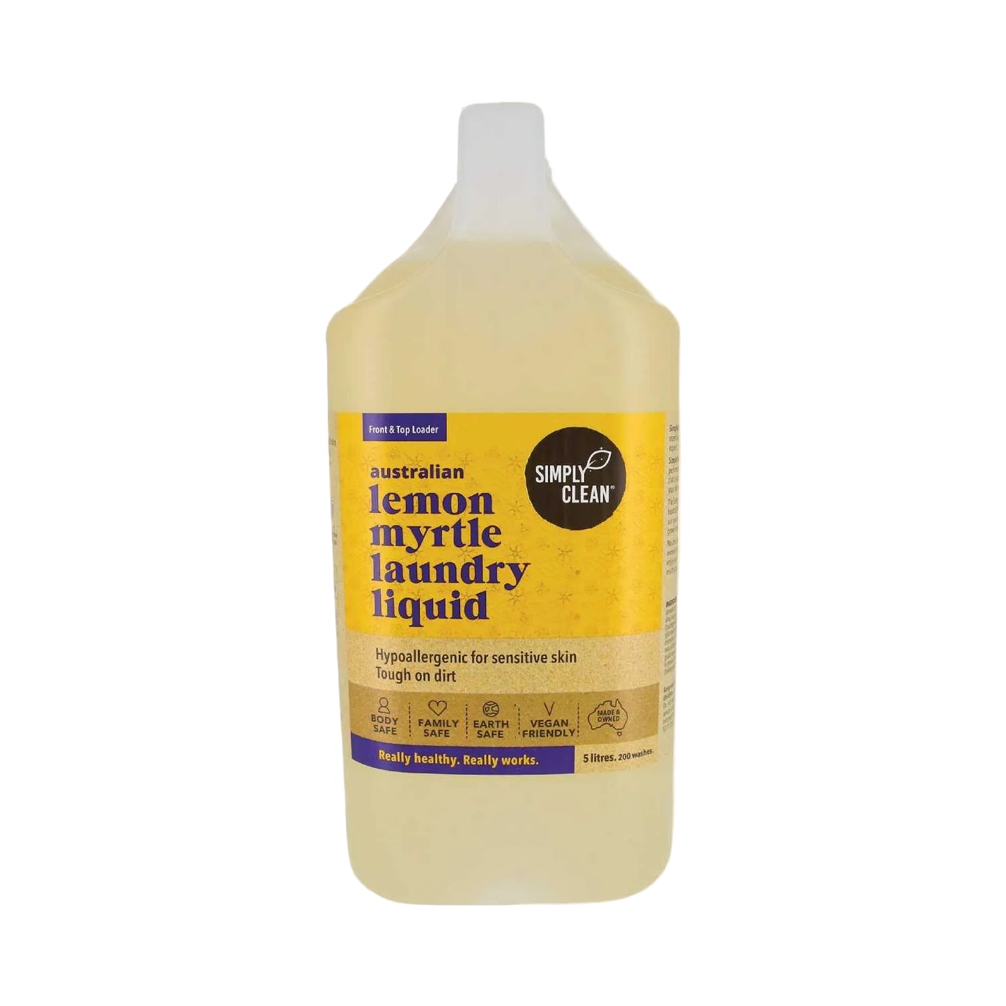 Simply Clean Laundry Liquid Lemon Myrtle 5L