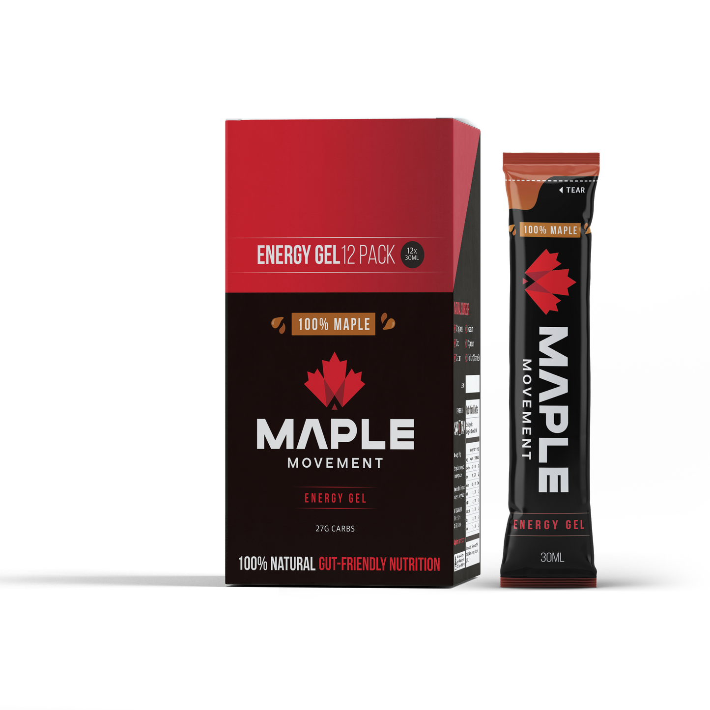 Sap Maple Energy Gel 12 pack box