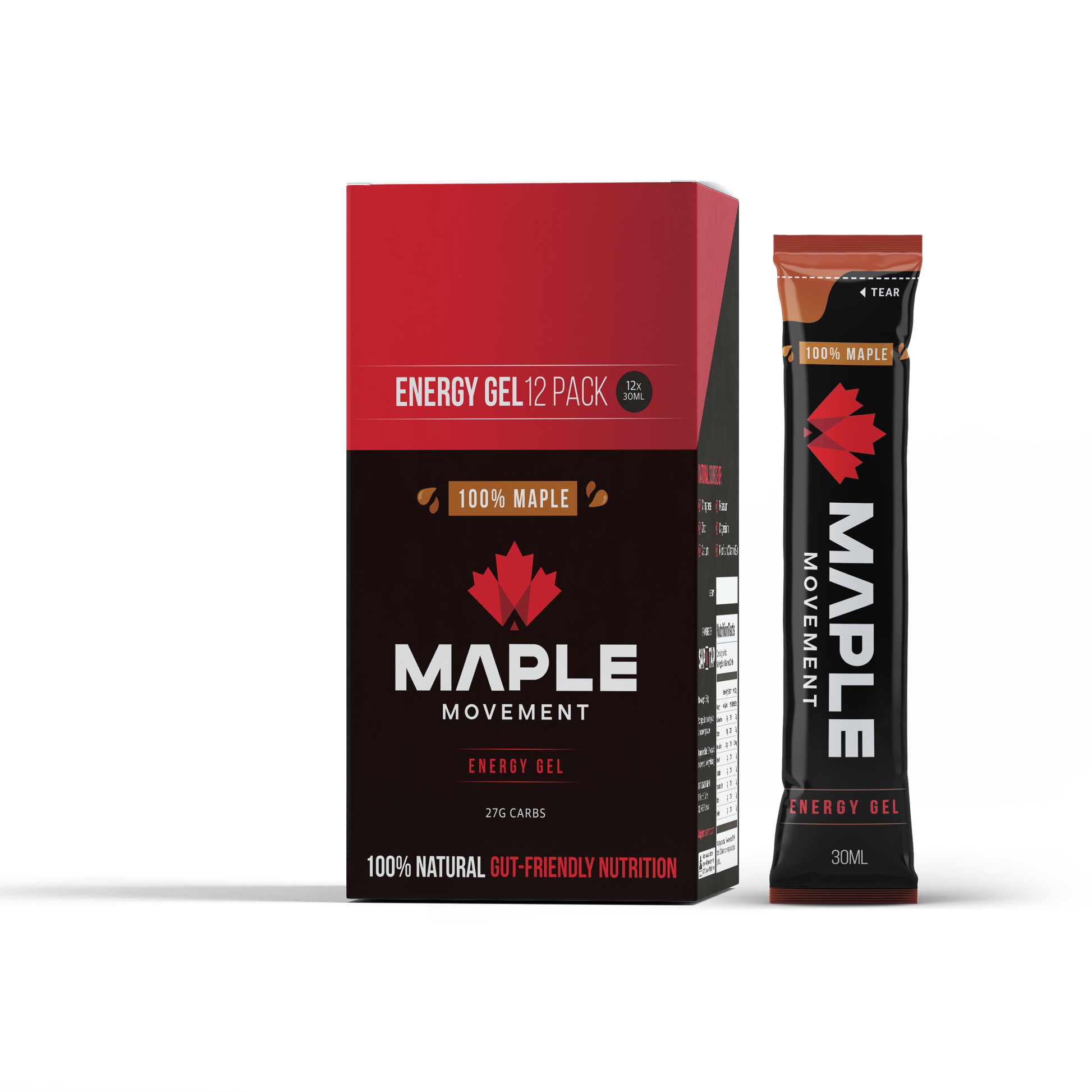 Sap Maple Energy Gel 12 pack box