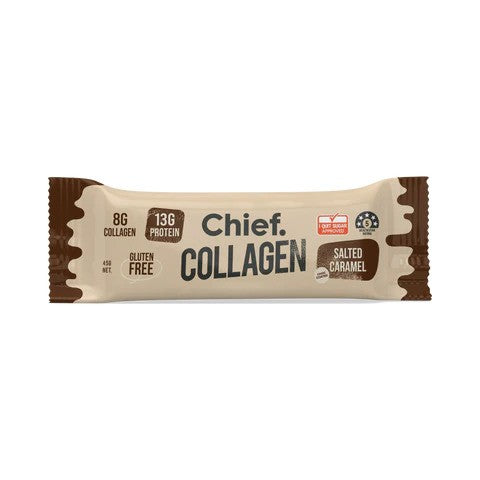 Chief. Collagen Protein Bar Salted Caramel 45g