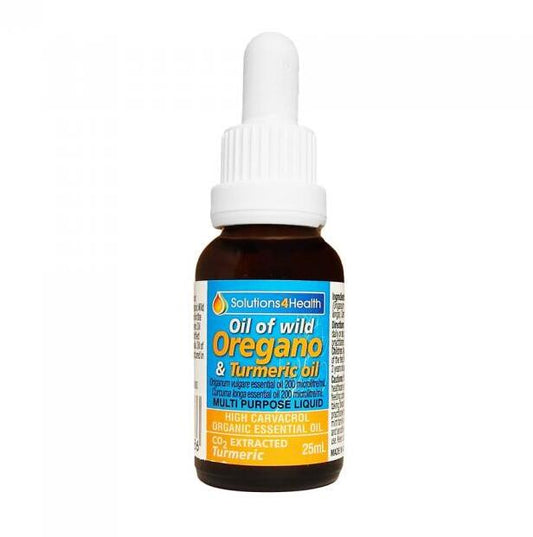 Solutions 4 Health Oil of Wild Oregano & Turmeric 25ml