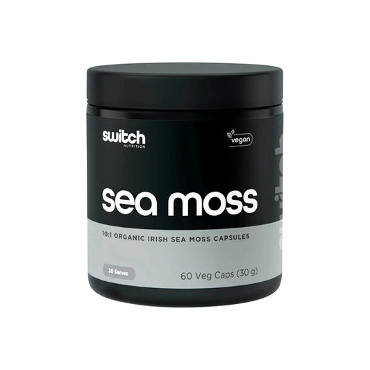 Switch Nutrition Sea Moss 10:1 Organic Irish Sea Moss Capsules 60 Caps