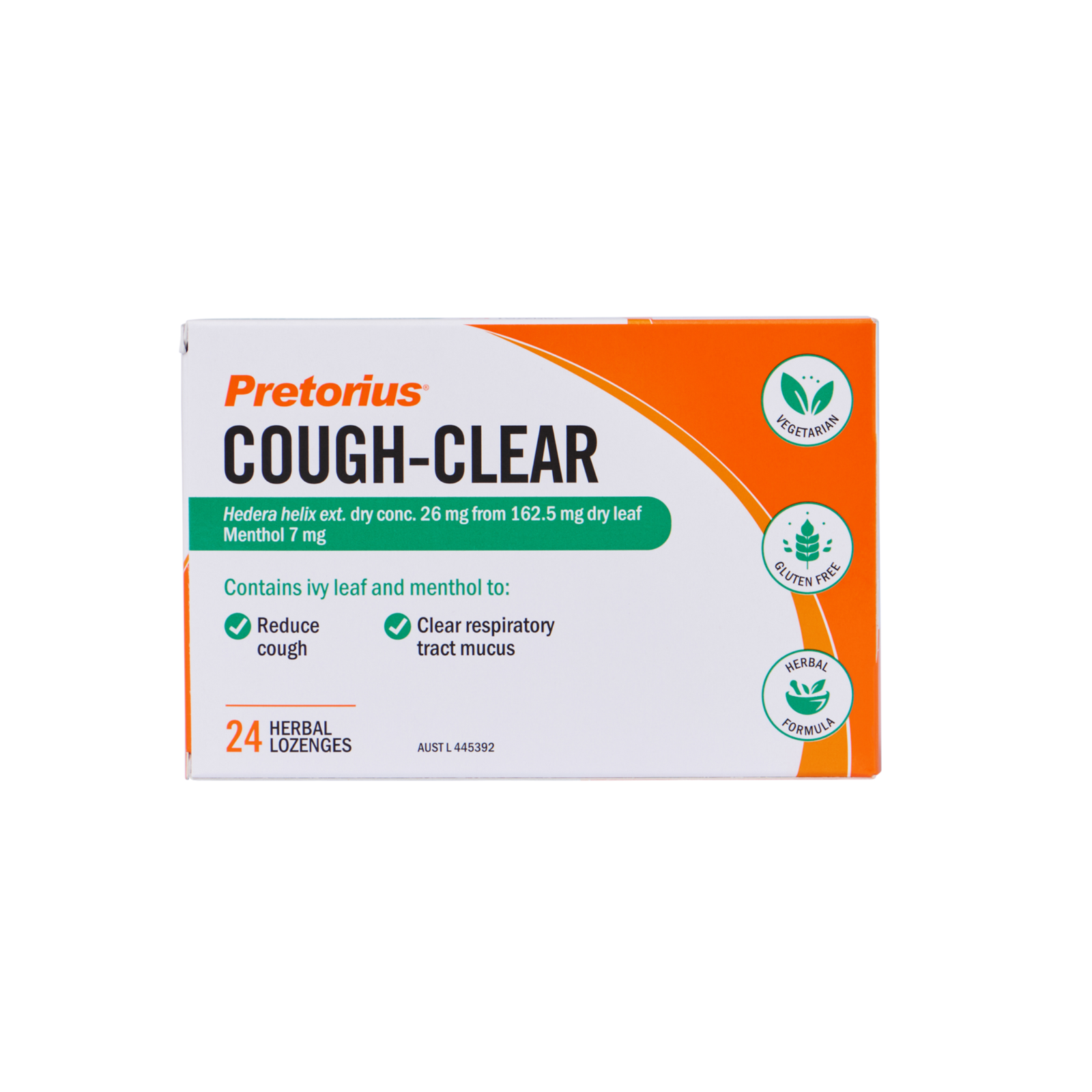 Pretorius Cough Clear Ivy Leaf and Menthol Lozenges 24 Pack