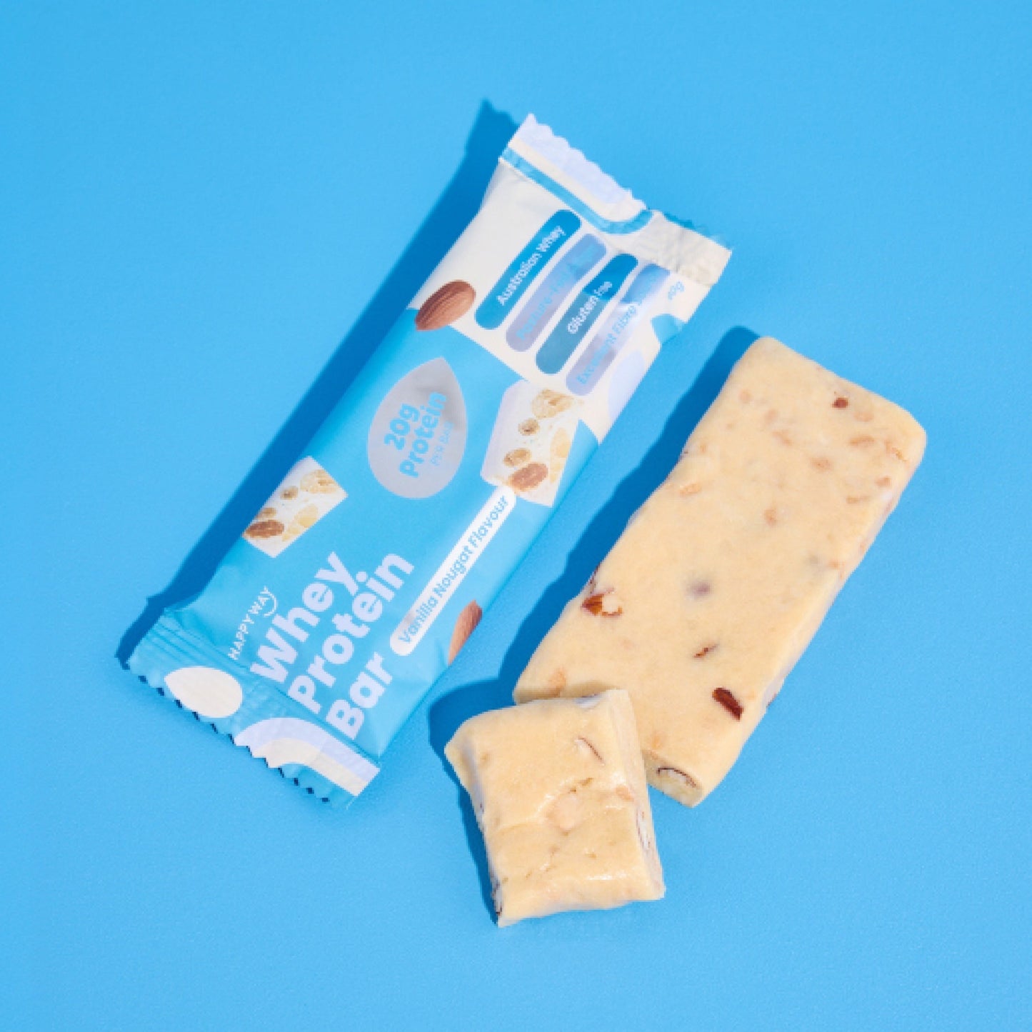 Happy Way Vanilla Nougat protein bar