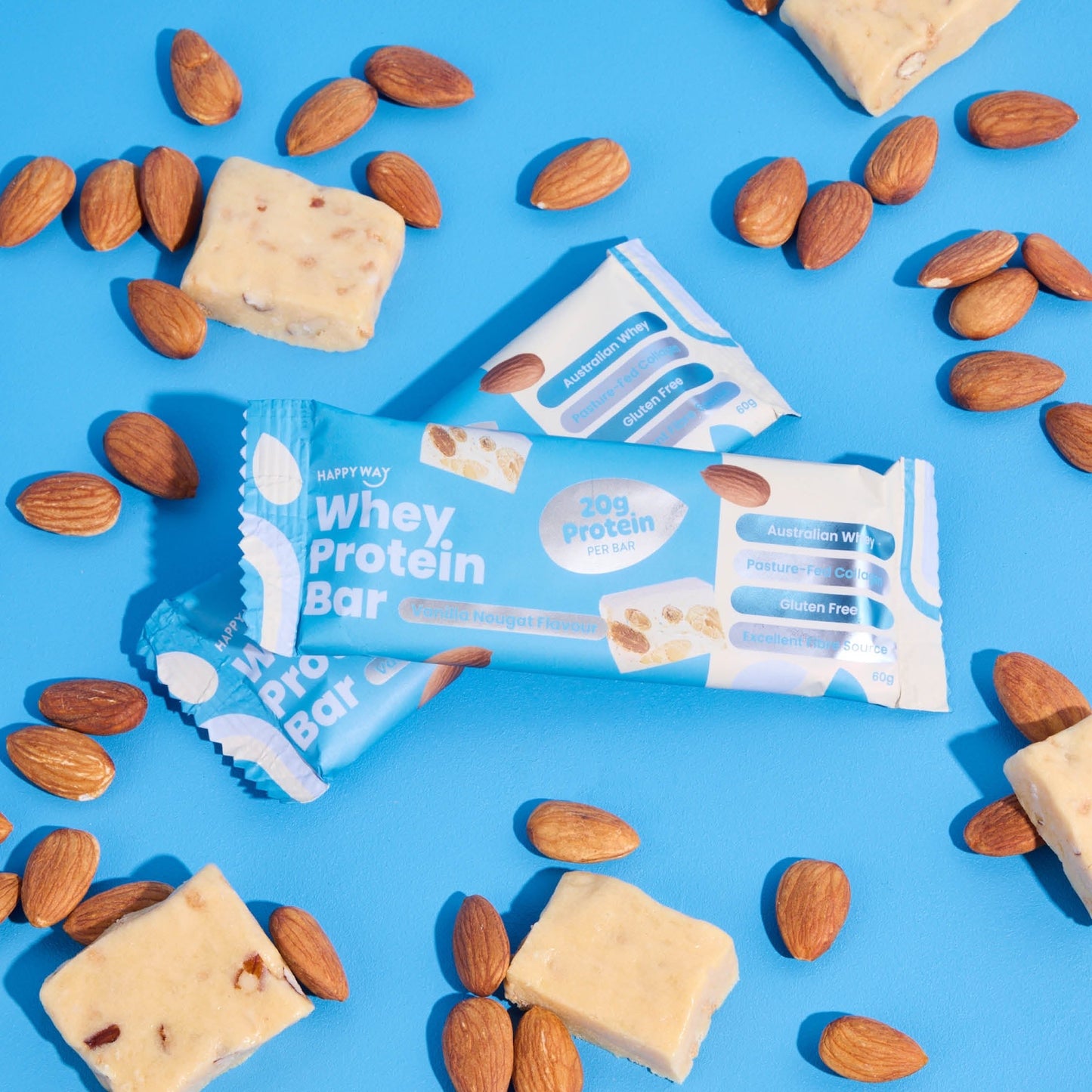 Happy Way Vanilla Nougat protein bar