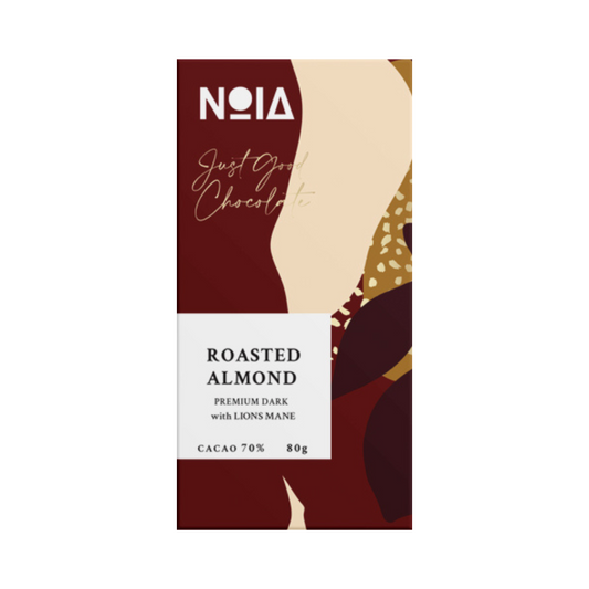 NOIA Roasted Almond Chocolate with Lions Mane 80g