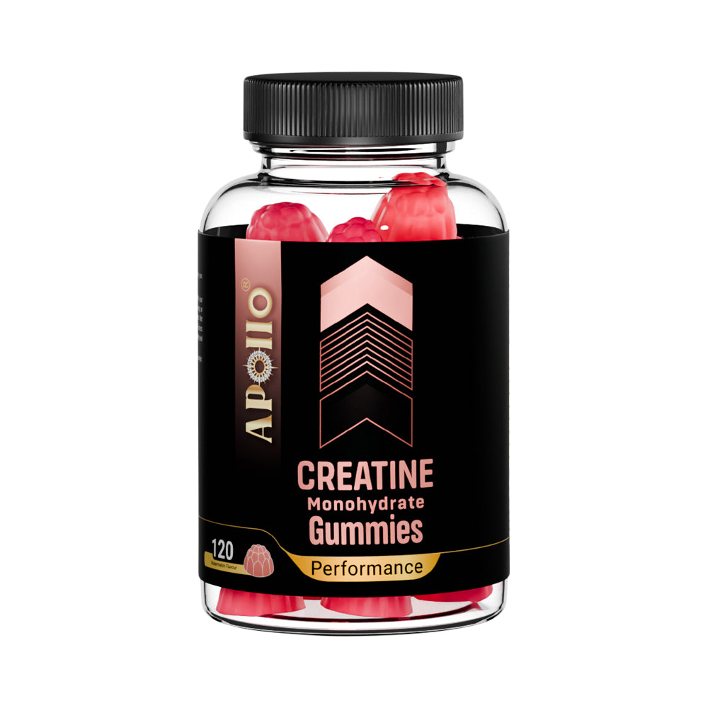 Apollo Nutraceuticals Creatine Monohydrate Gummies Watermelon 120 Pack front