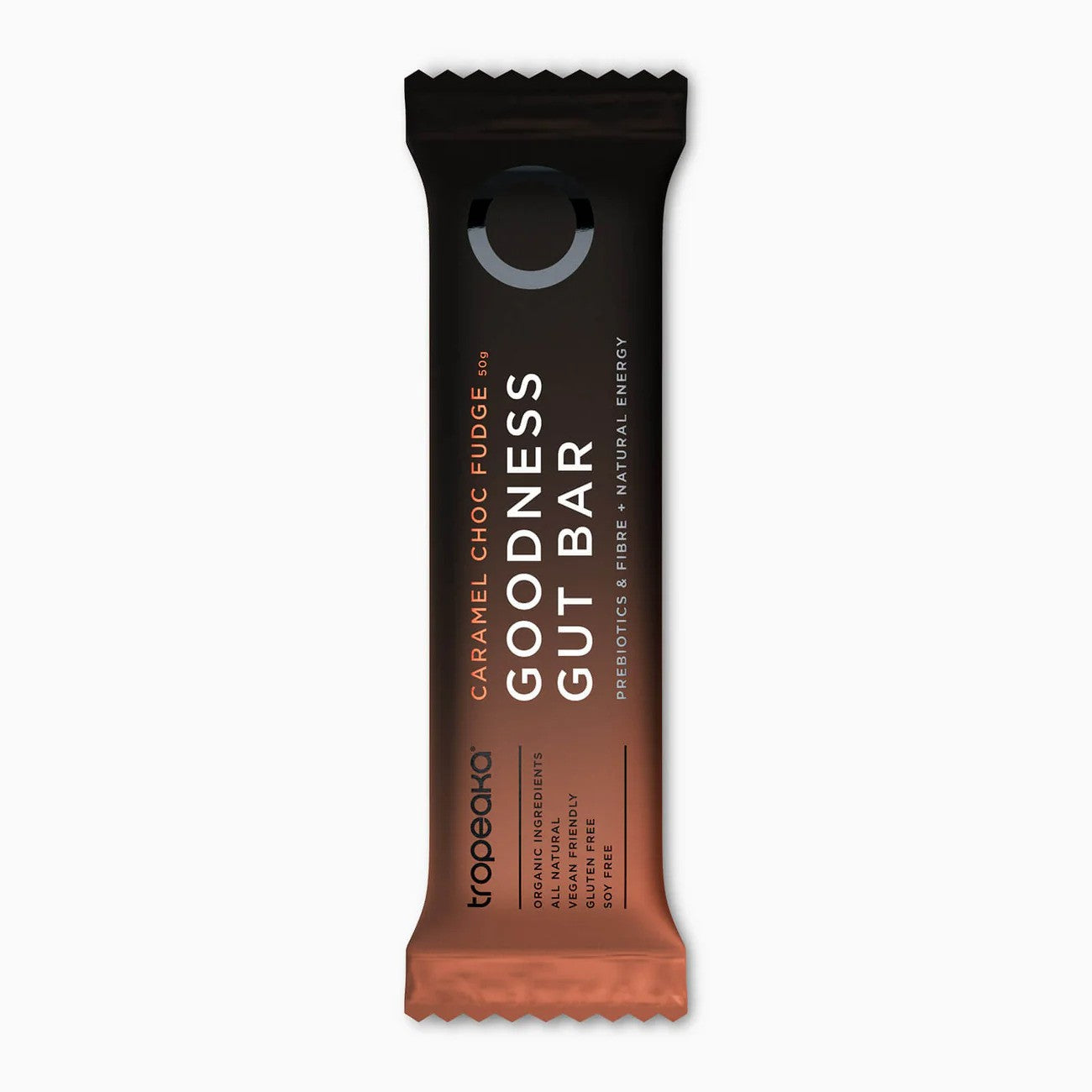 Tropeaka Caramel Choc Fudge Gut Bar 50g