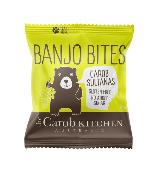 The Carob Kitchen Banjo Bites Carob Sultanas