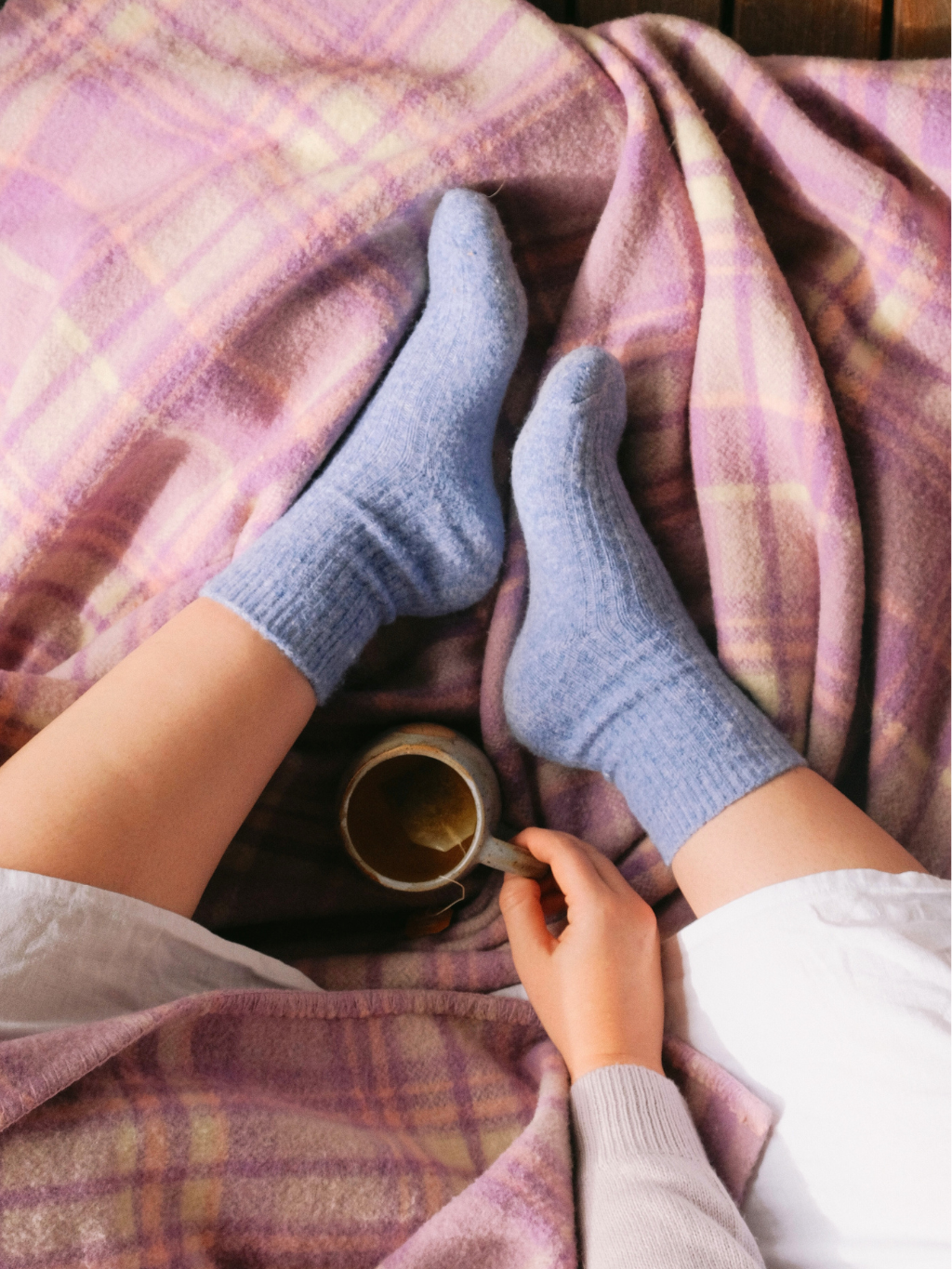 Bed & Butter Socks Lavender  L/XL