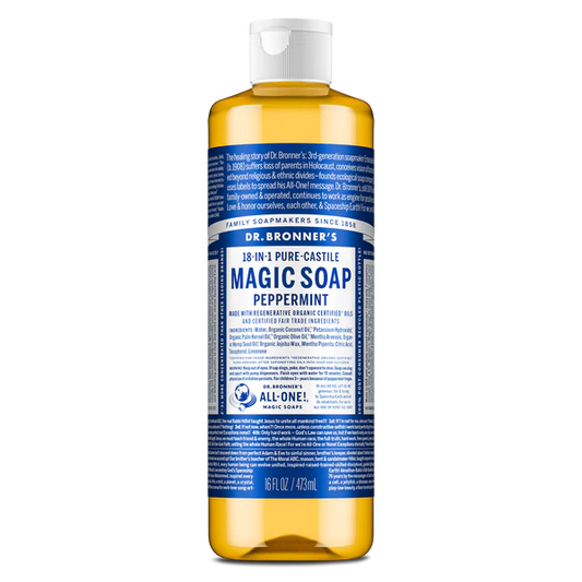 Dr Bronners Pure Castile Soap Peppermint 473ml