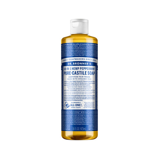 Dr Bronners Pure Castile Soap Peppermint 473ml