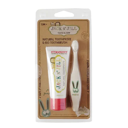 Jack N Jill Kids Tooth Buddy Set - Strawberry
