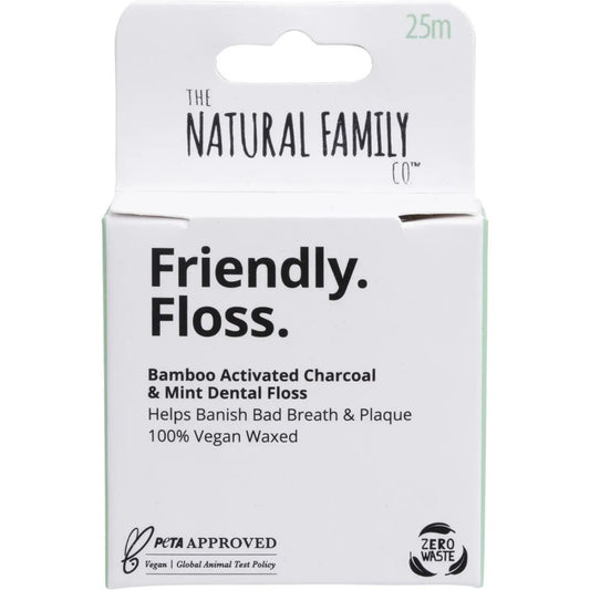 Friendly Floss Dental Floss Activated Charcoal Mint