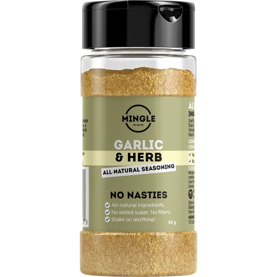 Mingle Natural Seasoning Blend Garlic & Herb 50g