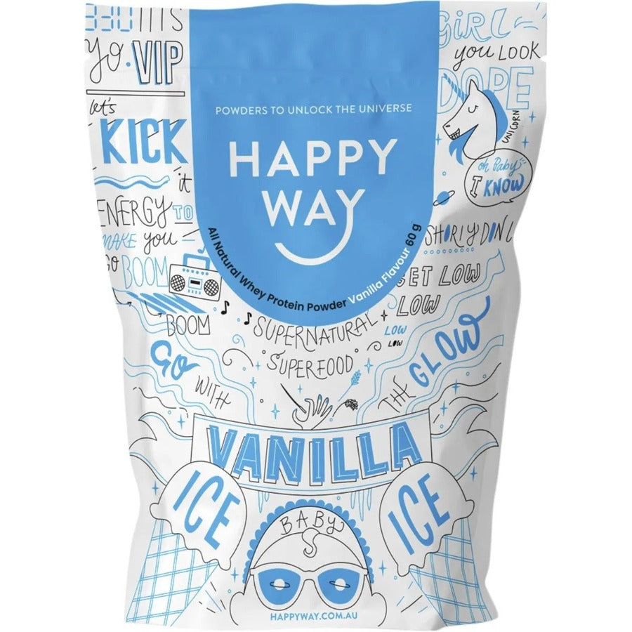 Happy Way MINI Whey Protein Powder Vanilla 60g