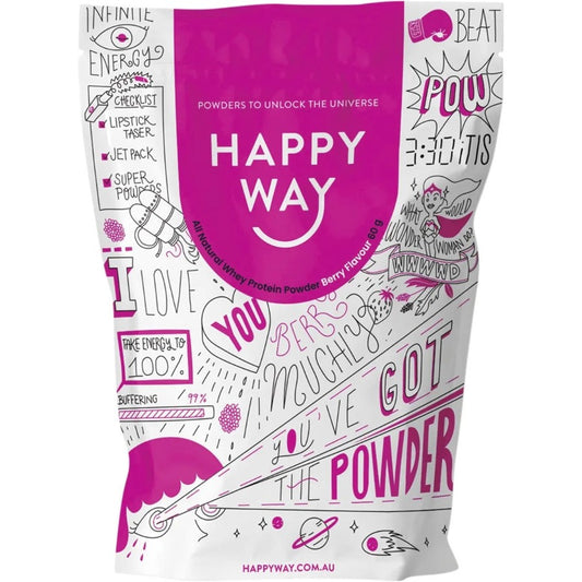 Happy Way MINI Whey Protein Powder Berry 60g