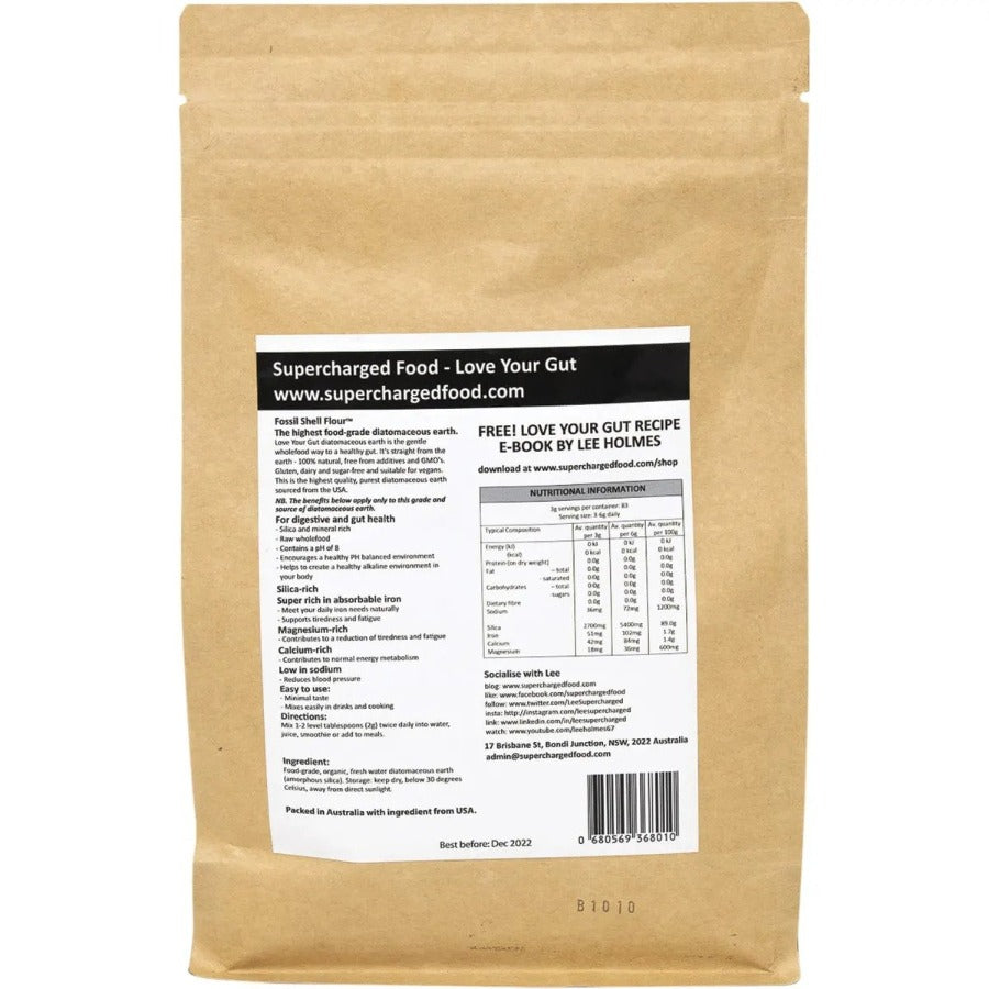 Supercharged Food Love Your Gut Powder Diatomaceous Earth 250g