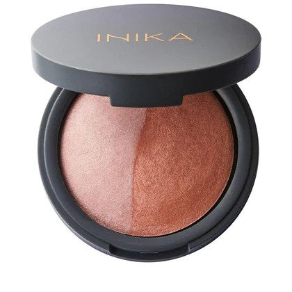 INIKA Organic Mineral Baked Blush Duo Pink Tickle