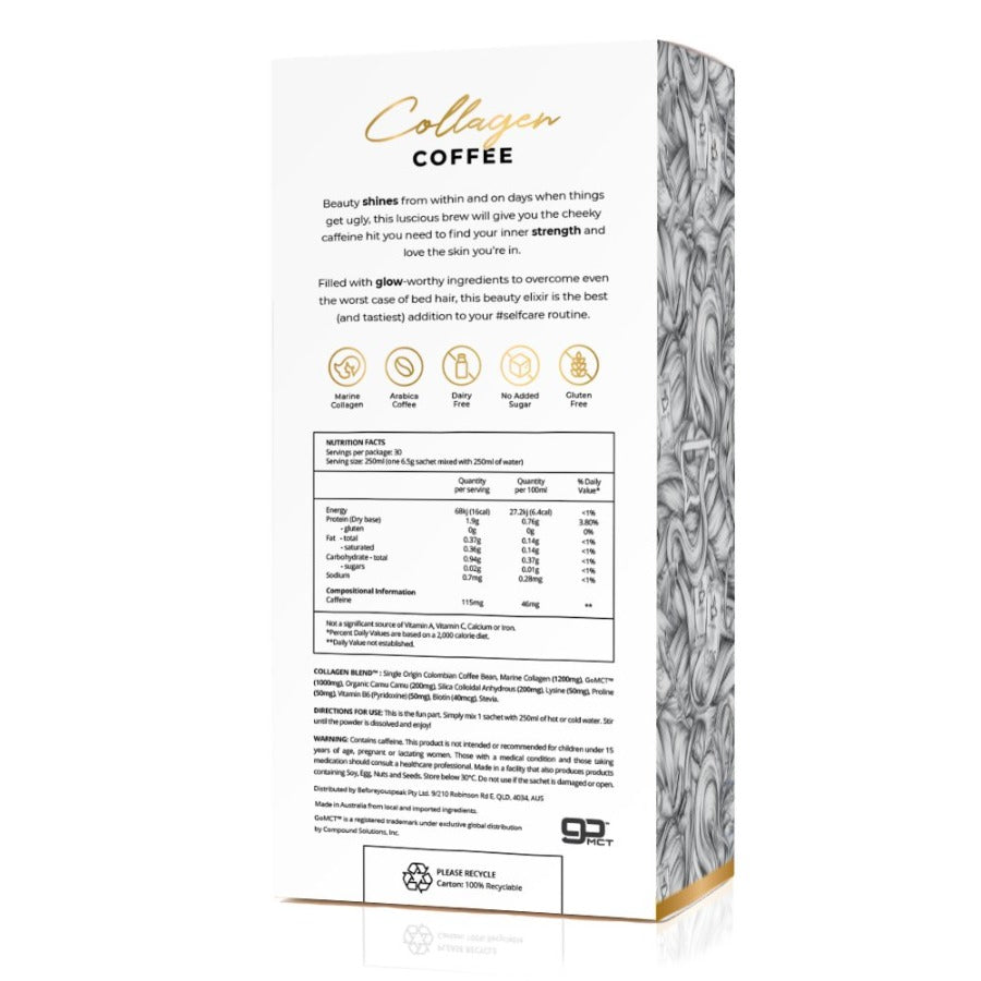 Before You Speak Collagen Coffee Original 6.5g x 30 Pack