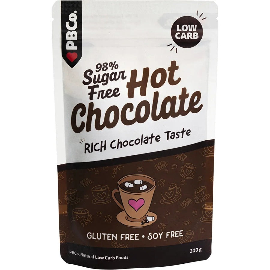 PBCO Hot Chocolate 98% Sugar Free 200g