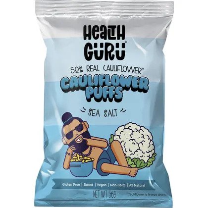Health Guru Cauliflower Puffs Sea Salt 56g