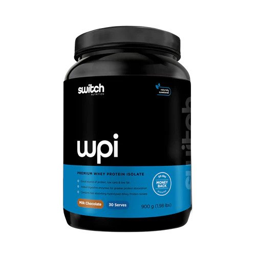 Switch Nutrition WPI Premium Whey Protein Isolate Milk Choc 900g
