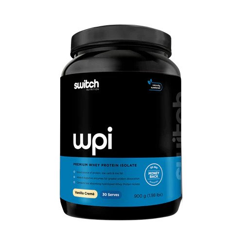 Switch Nutrition WPI Premium Whey Protein Isolate Vanilla Creme 900g