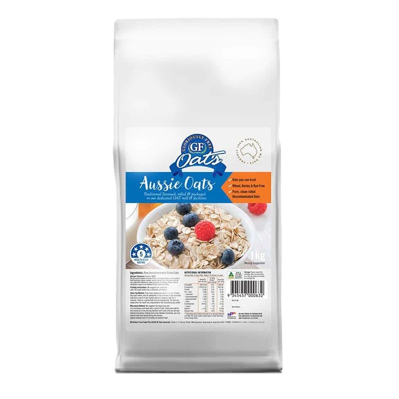 Gloriously Free Uncontaminated Aussie Oats 1kg