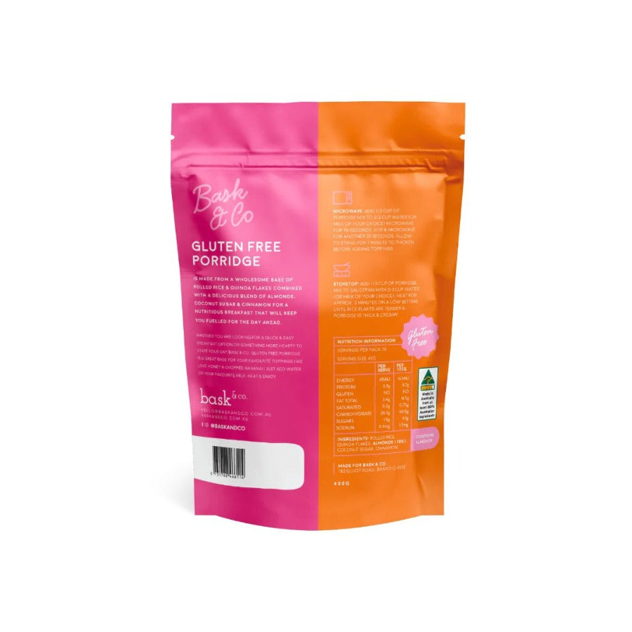 Bask & Co Gluten Free Porridge 400g