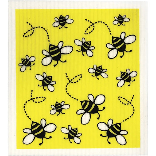 Retro Kitchen Sponge Cloth Bees