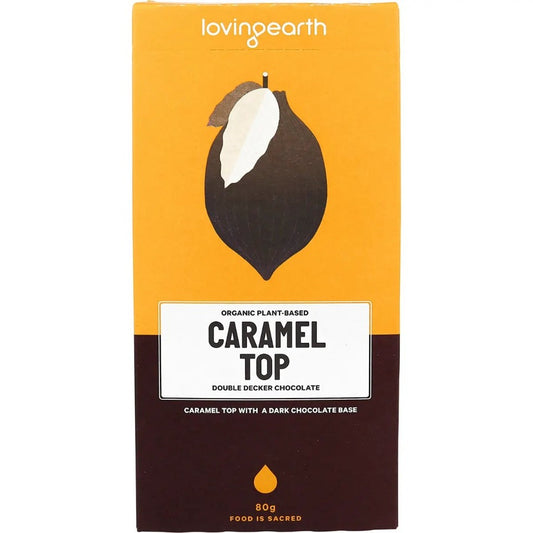 Loving Earth Caramel Top Double Decker Dark Chocolate 80g