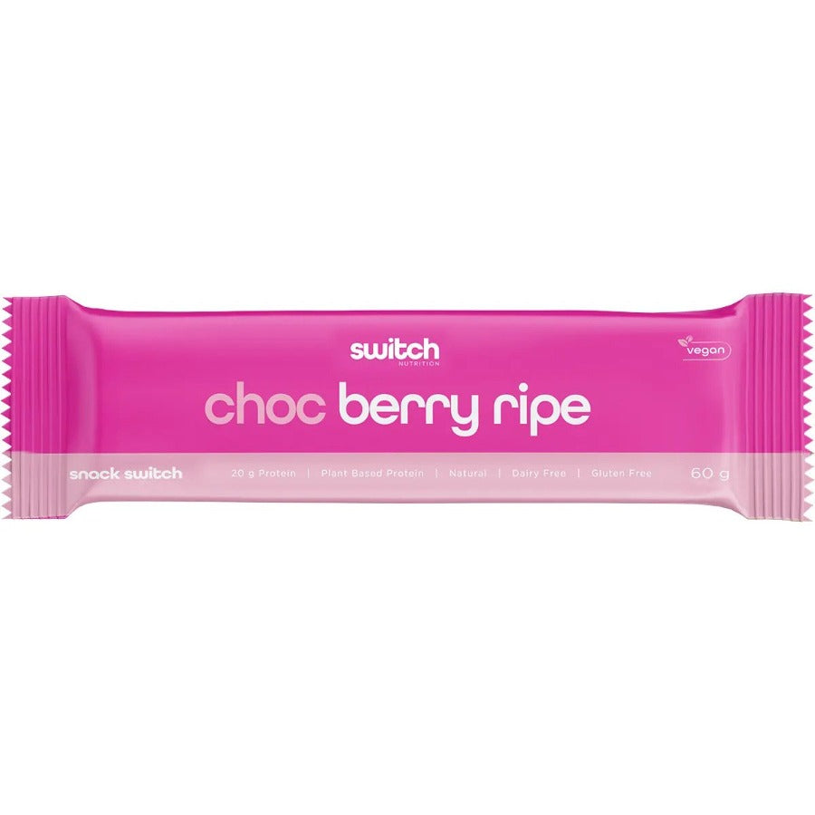 Switch Nutrition Protein Plant Based Choc Berry Ripe Bar 60g