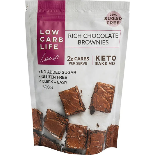 Low Carb Life Keto Bake Mix Rich Chocolate Brownies