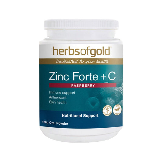 Herbs of Gold Zinc Forte + C Oral Powder 100g