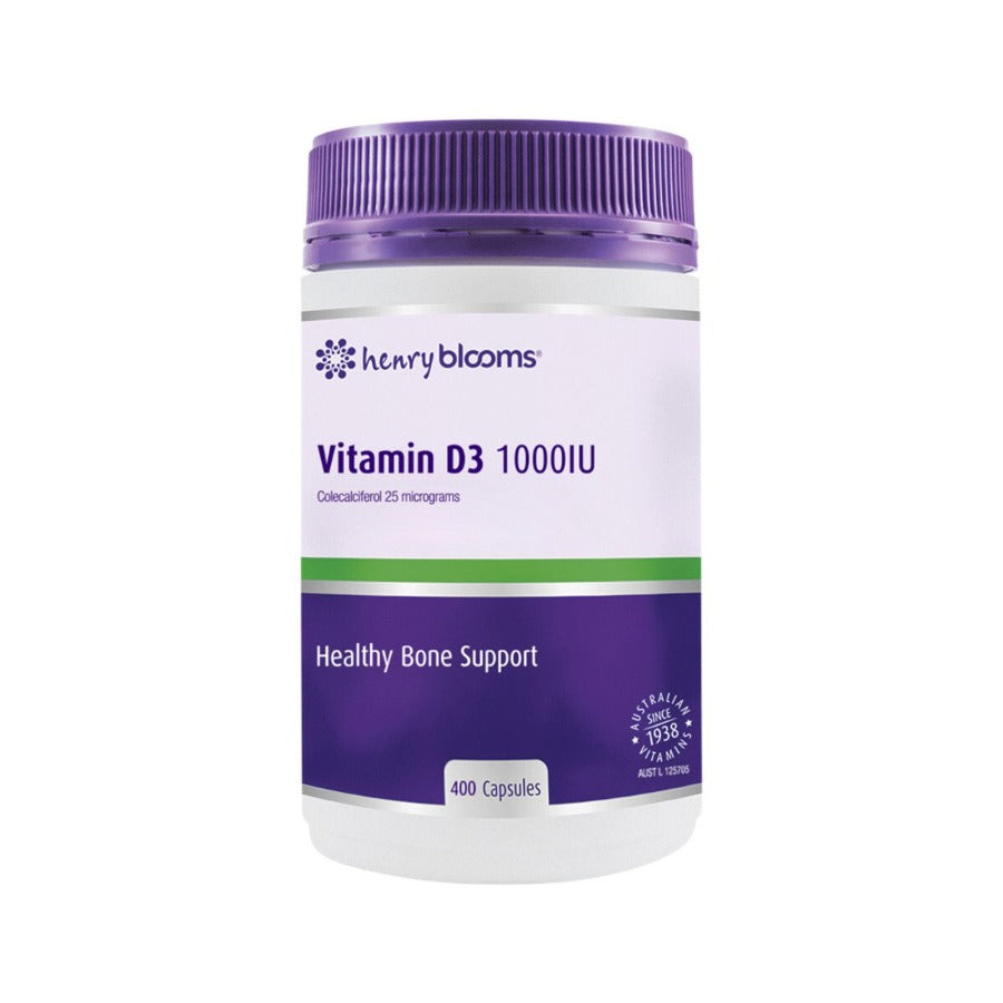 Henry Blooms Vitamin D3 1000 IU 400c