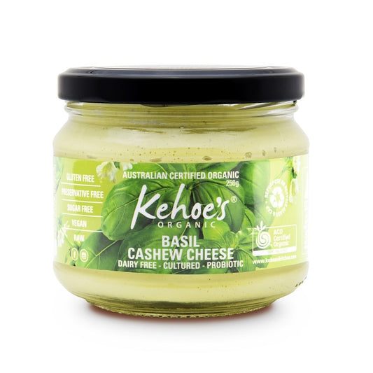 Kehoes Organic Basil Cashew Cheese 250g