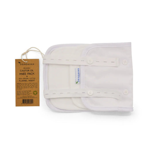 Vrindavan Castor Oil Knee Pack White