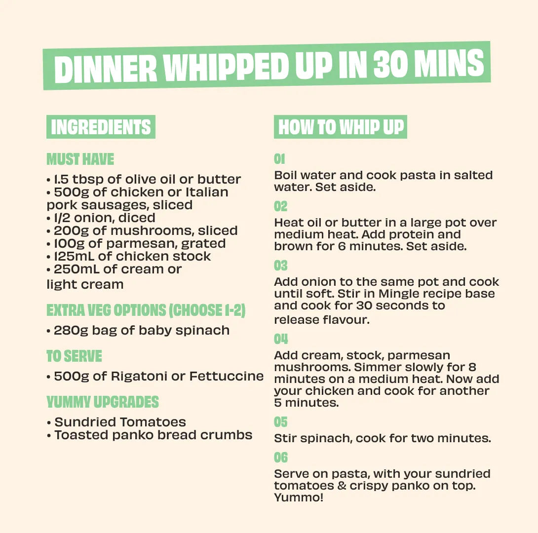 Mingle Chicken Alfredo recipe