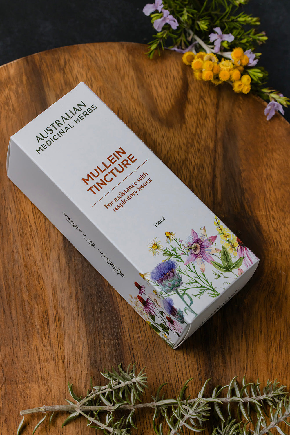 Mullein Respiratory Tincture bottle