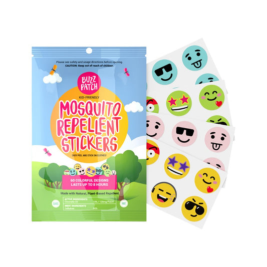 The Natural Patch Co. Mosquito Repellent Stickers x 60 Pack
