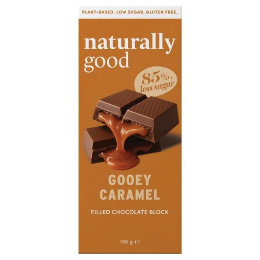 Naturally Good Filled Chocolate Block Gooey Caramel 100g