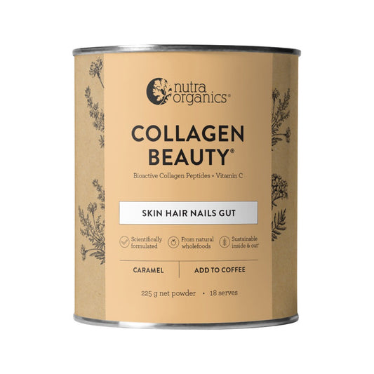Nutra Organics Collagen Beauty (For Coffee) Caramel 225g
